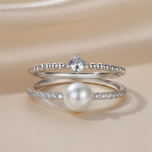 Forever Line Double-layer Ring